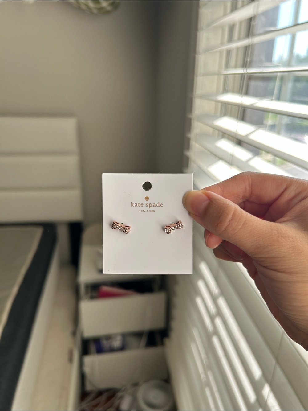 KATE SPADE MINI BOW STUD EARRINGS